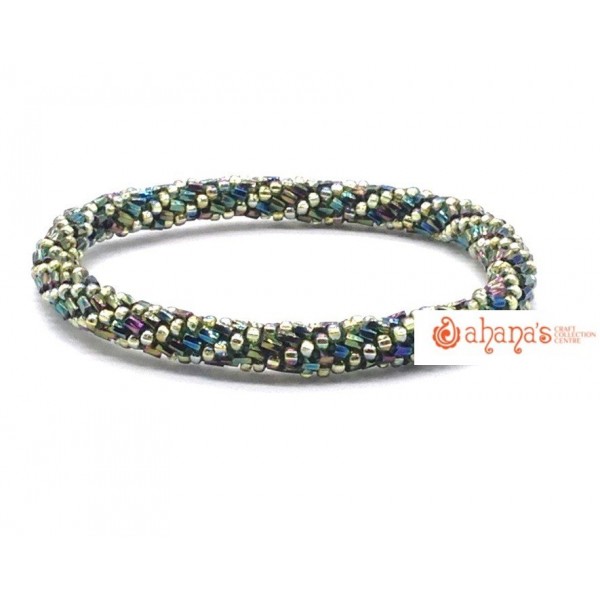 Crochet Beaded Bracelet Made In Nepal- 100% Quality Assured - Handmade Glass Beaded Bangles and Bracelets