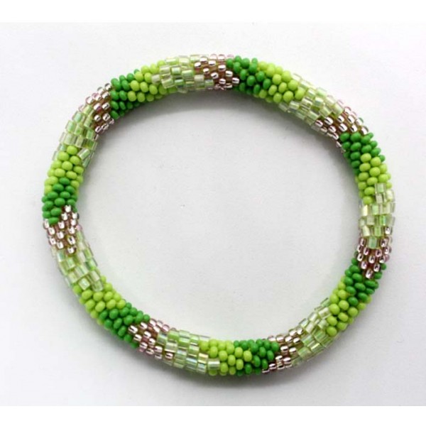 Ahana's Beads Bracelets - Glass Beads Bracelets - Beaded Bracelets - Crochet Seed Bracelets - Jewelry - BD-064