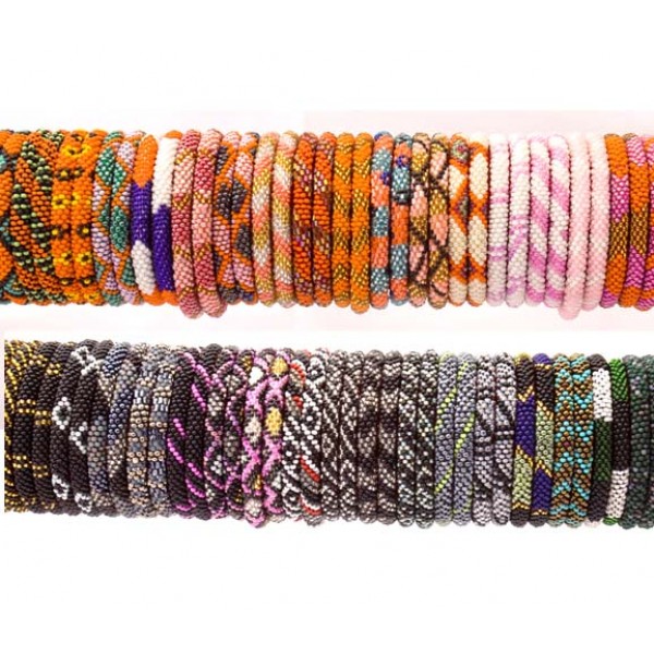 Wholesale-Glass-Beads-Bracelets-Made in Nepal-N-034