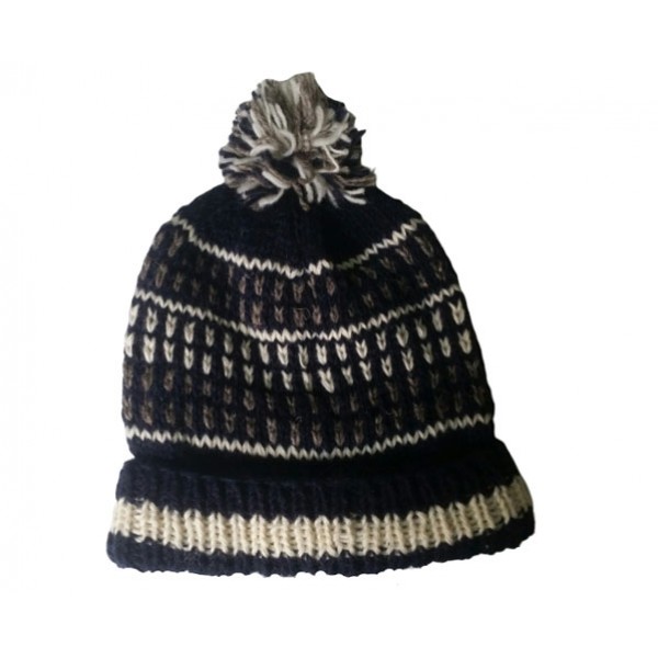 Woolen Hat Hand Knitted Winter Hat - Made in Nepal