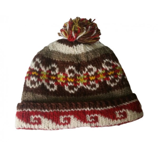 Woolen Hat Hand Knitted Winter Hat - Made in Nepal for Men - Children