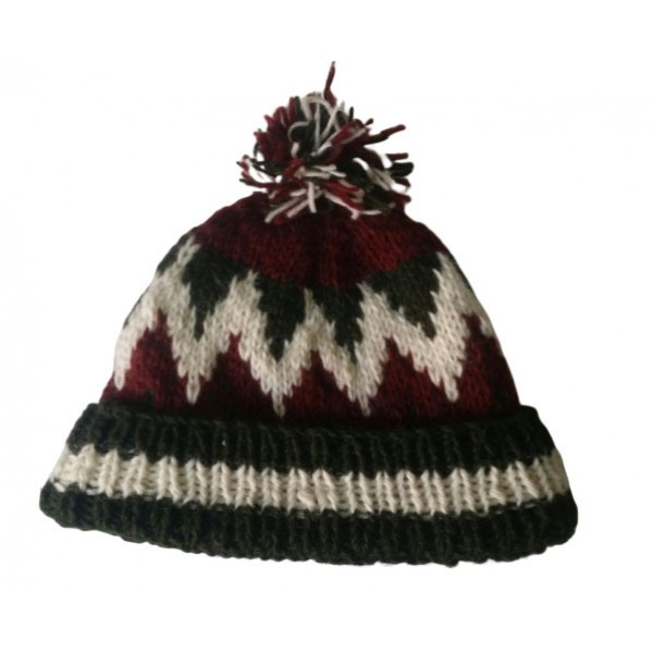 Woolen Hat Hand Knitted Winter Hat - Made in Nepal