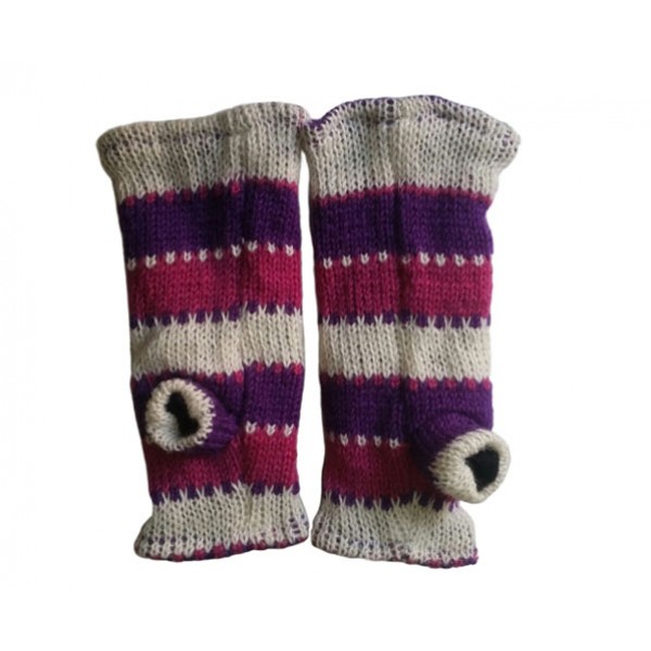 Woolen Hand Warmer - Knitted Warmer - Made in Nepal