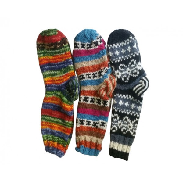 Woolen Knitted Socks - Winter Socks - Made in Nepal