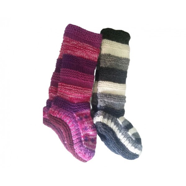 Woolen Knitted Socks - Winter Socks - Made in Nepal